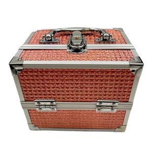 Frenessa 2 tiers train cosmic and jewelry organizer box with keys